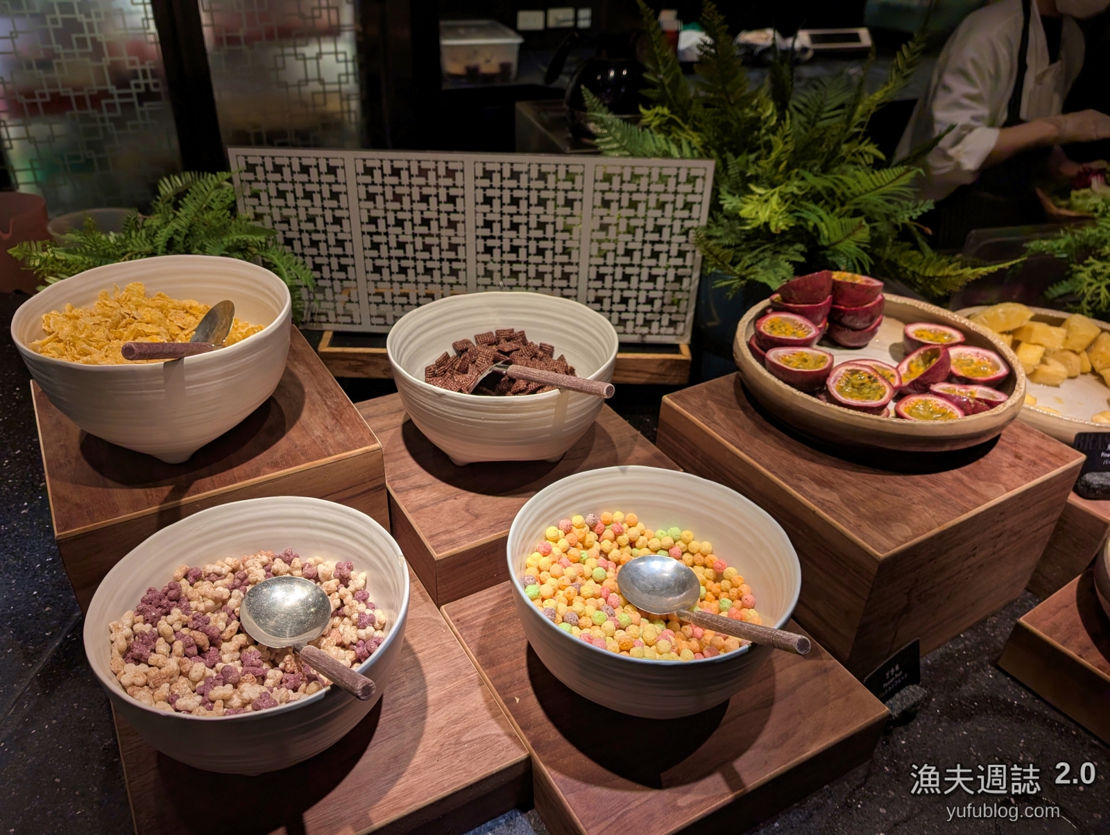柏麗廳各式早餐穀類麥片與脆片區