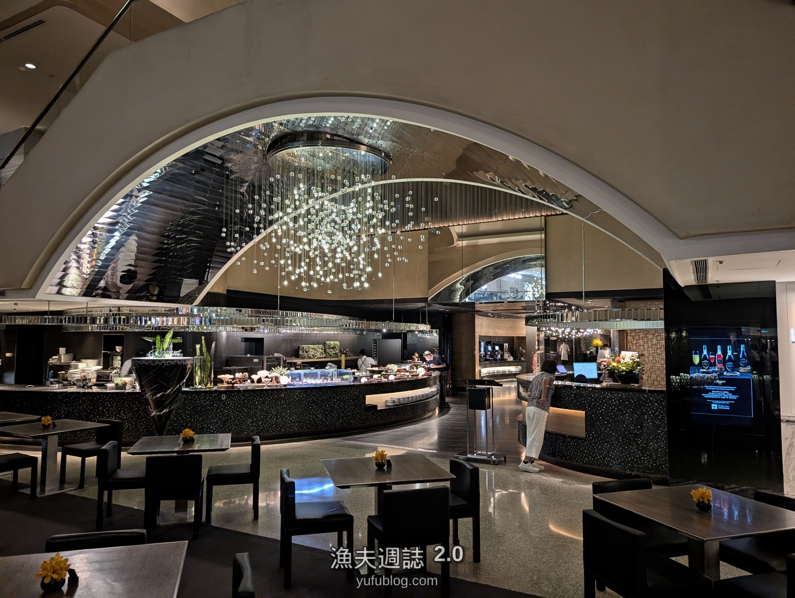 台北晶華酒店柏麗廳入口門面與奢華奢華氣派裝潢