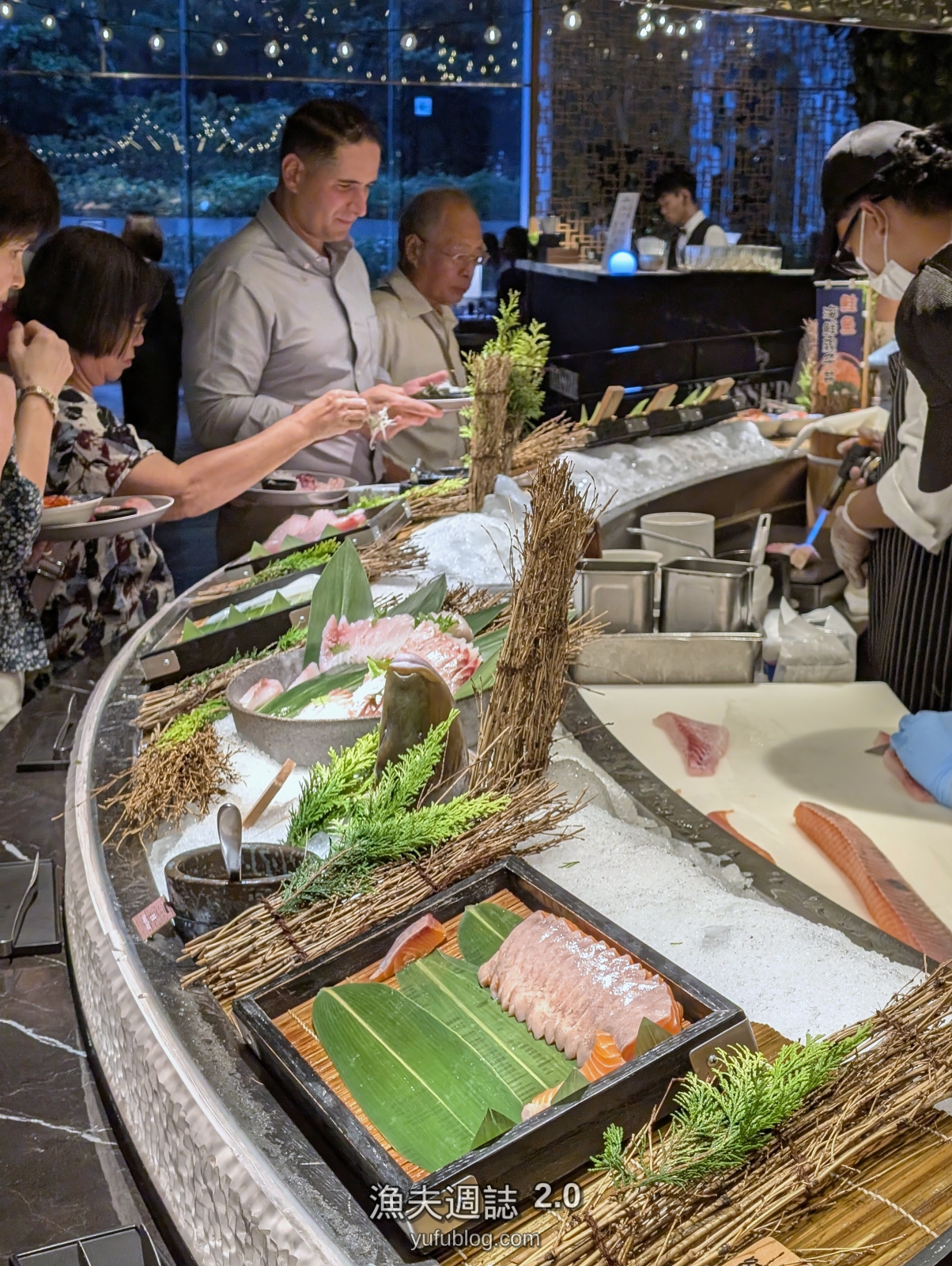 晶華柏麗廳日式料理生魚片排隊餐檯