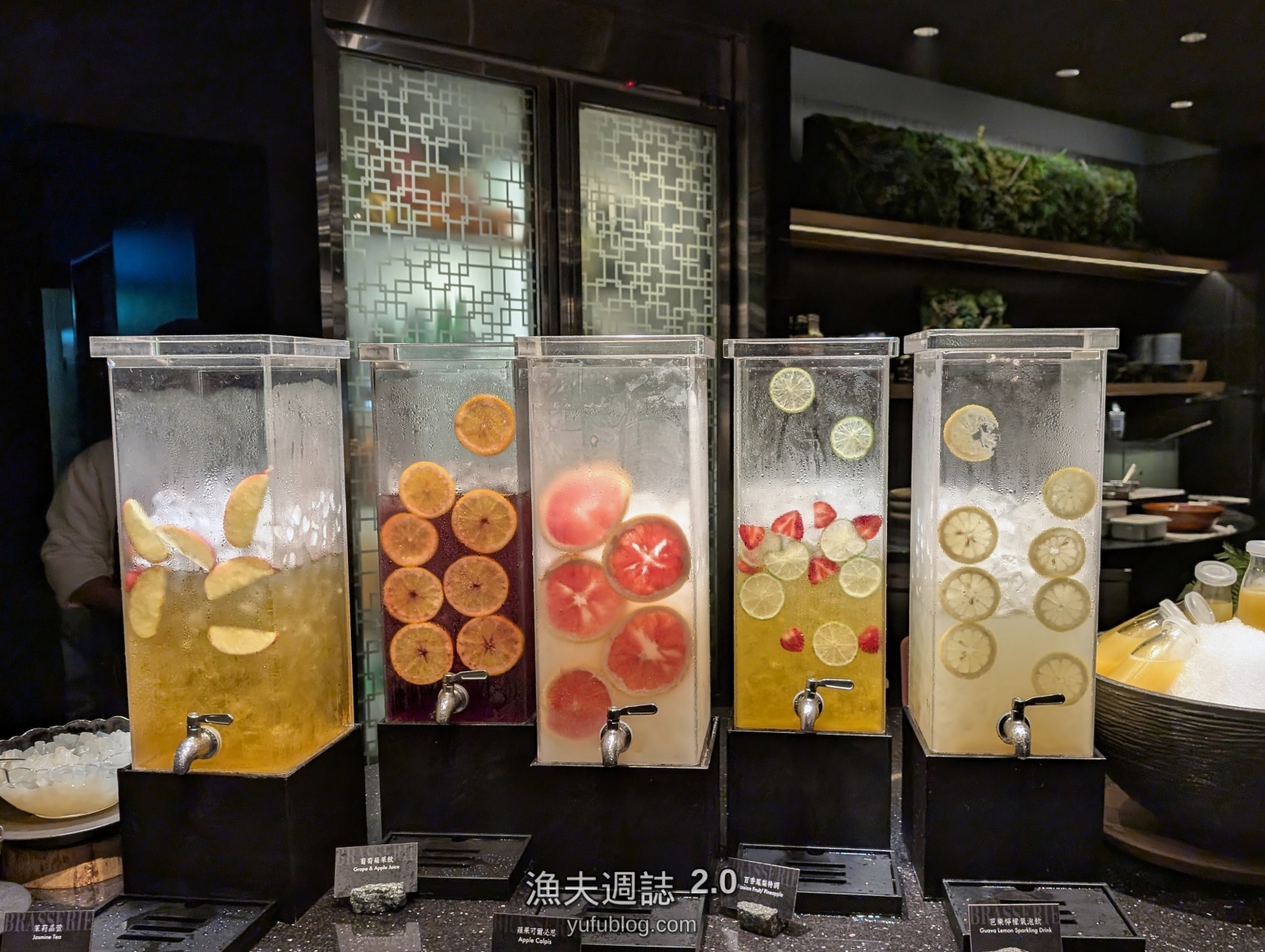 柏麗廳擺設極具質感的特調冷飲吧