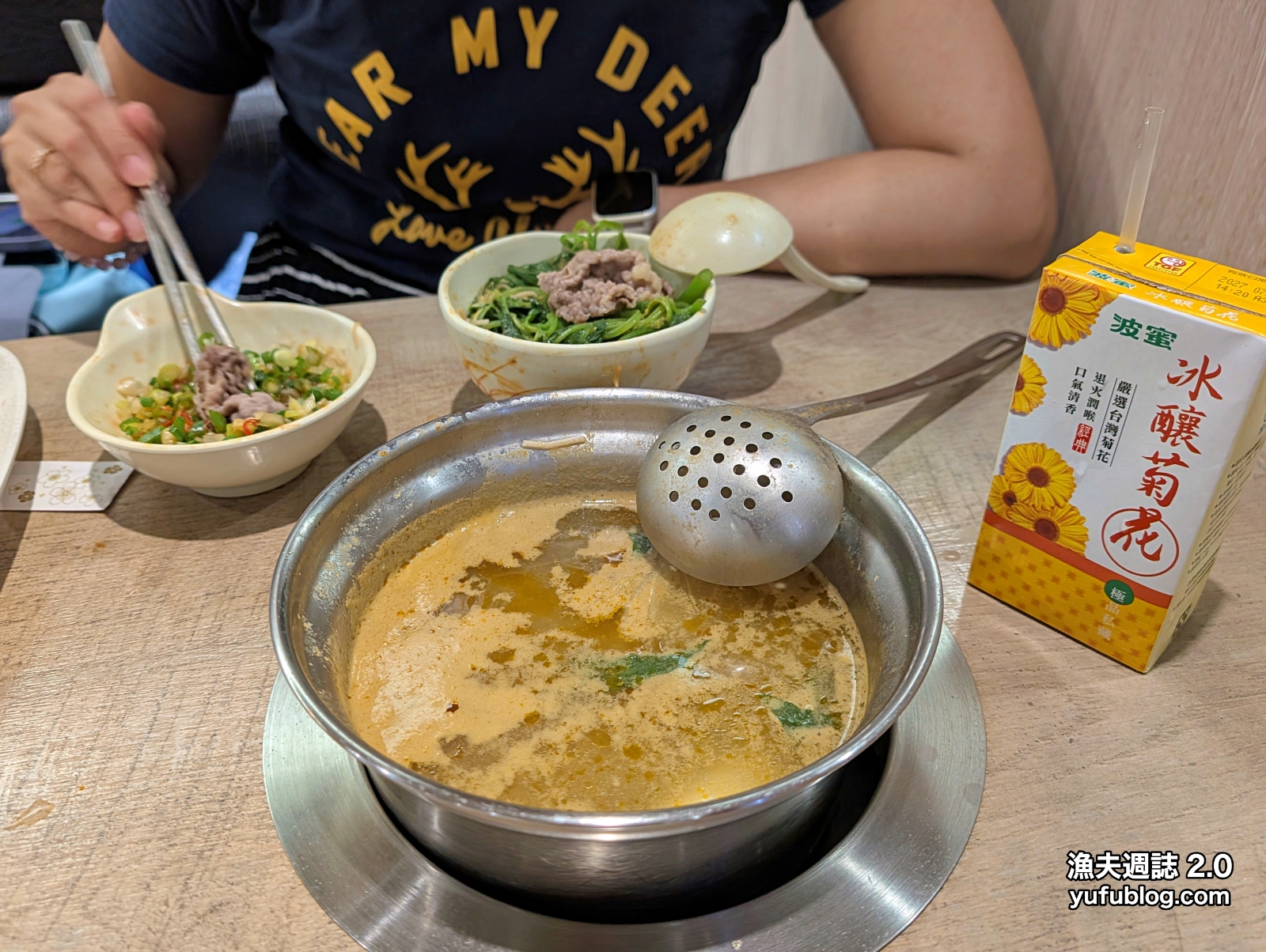 誠鮮精緻鍋物美味享用完畢的乾淨餐桌